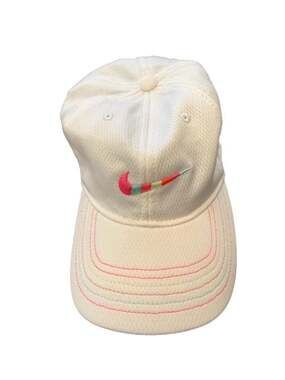 Nike Child Dri-FIT White Rainbow Embroidered Swoosh Adjustable Hat